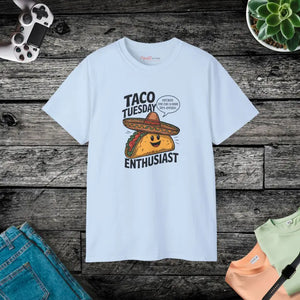 Taco Tuesday Vibes T-shirt - Bold Comfy Statement Tee - Dipaliz - Light Blue / s - T-shirts