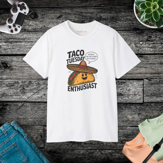 Celebrate Taco Tuesday in Style with our Ultra Cotton Tee - White / s T-shirt