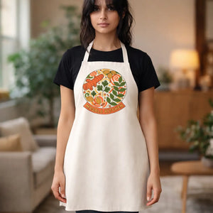 Masala Kitchen Vintage Botanical Cooking Apron - Dipaliz - Aprons