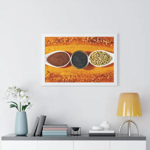 Spices Framed Horizontal Poster Matte Museum Finish Dipaliz - Posters Prints & Visual Artwork