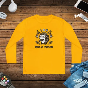 Youth Long Sleeve Tee with Posicharge Technology - Dipaliz - Gold / m - T-shirts