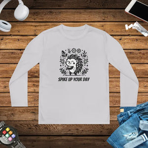 Youth Long Sleeve Tee with Posicharge Technology - Dipaliz - Silver / s - T-shirts