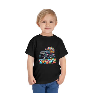 Toddler Short Sleeve Airlume Combed Cotton Jersey Tee - Dipaliz - Black / 2t - Baby & Tops