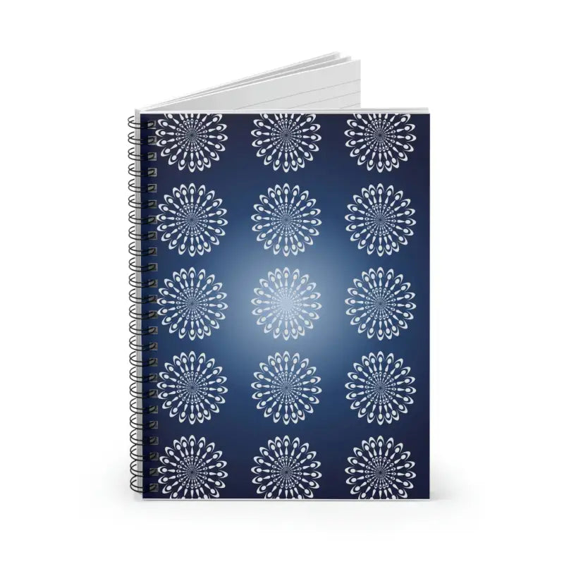 Spiral Notebook Perfection: Geometric Blue Bliss - Paper Products
