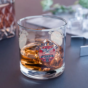 Spirit of ?76 10oz Rocks Glass - Patriotic Eagle Whiskey Tumbler - Tumblers