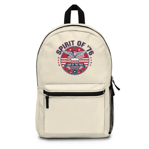 Spirit of ?76 Backpack - Patriotic Eagle ?Land the Free’ School & Travel Bag - Backpacks