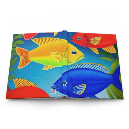 Splash Your Style With The Colorful Fishes Matte Hardcover - Paper Products