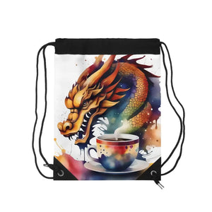 Drawstring Bag Paint Splashes Coffee Cup Holder Bold Style Dipaliz - one Size - Backpacks