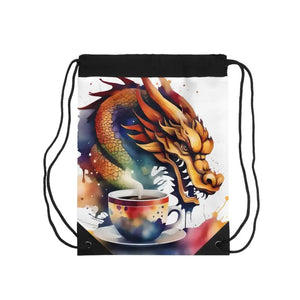 Drawstring Bag Paint Splashes Coffee Cup Holder Bold Style Dipaliz - one Size - Backpacks
