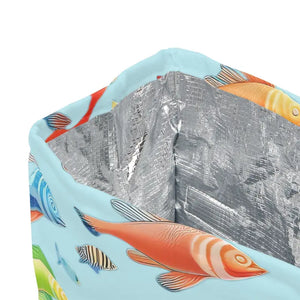 Polyester Lunch Bag - Bold Colorful Meal Carrier - Dipaliz - 11.75’’ × 7.25’’ 4.75’’ - Boxes & Totes