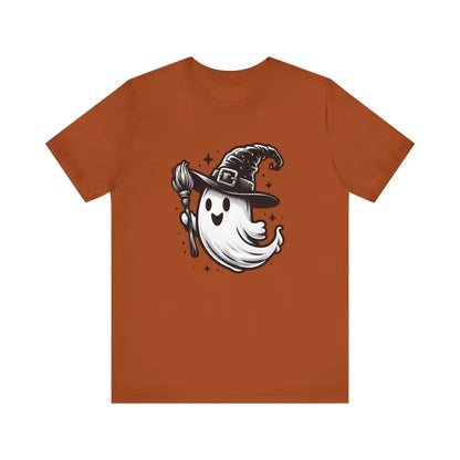 Spook-tacular Ghost Broomstick Unisex Jersey Short Sleeve Tee - T-shirt