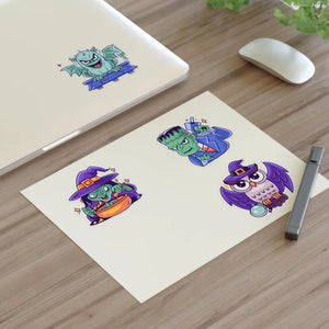 Halloween Sticker Sheets - Water-resistant Vinyl - Dipaliz - Decorative Stickers