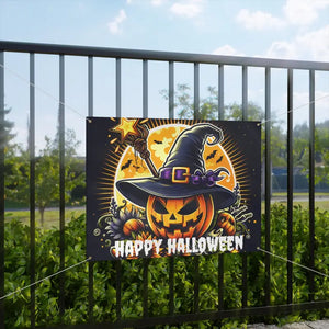 Spooky Matte Vinyl Halloween Decor Banner - Dipaliz - 48’’ x 36’’ (horizontal) - Banners