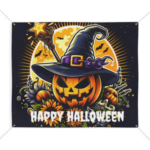 Spooky Matte Vinyl Halloween Decor Banner - Dipaliz - 72″ x 60″ (horizontal) - Banners