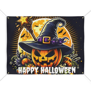 Spooky Matte Vinyl Halloween Decor Banner - Dipaliz - Banners