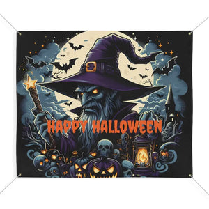 Halloween Matte Banner - Spooky 15oz Block-out Scrim - Dipaliz - 72″ x 60″ (horizontal) - Banners