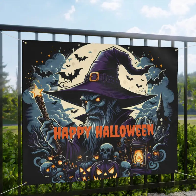 Spooky Halloween Matte Banner: Enchant your Lair Today! - Home Decor