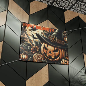 Jack o Lantern Matte Banner - Scrim Vinyl Halloween Decor - Dipaliz - Banners