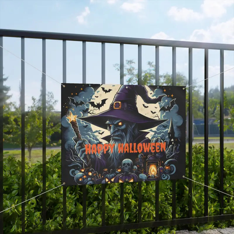 Spooky Halloween Matte Banner: Enchant your Lair Today! - Home Decor