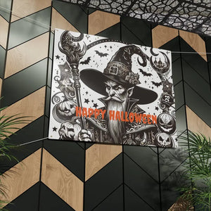 Block-out Scrim Vinyl Happy Halloween Banner - Wizardry - Dipaliz - Banners