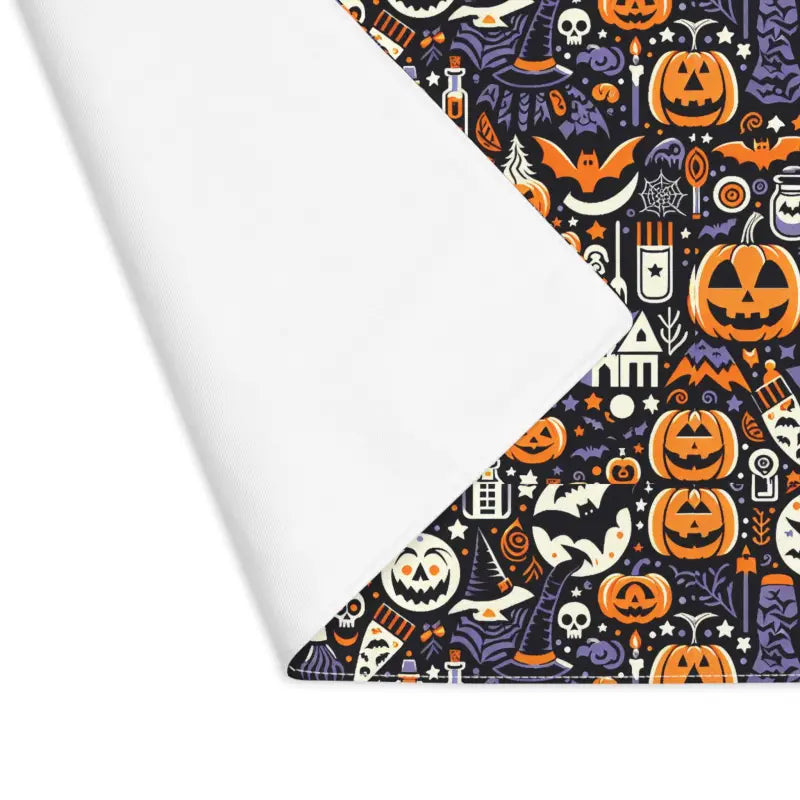 Spooky Halloween Placemats with Jack o Lantern Designs - 18’’ × 14’’ Home Decor