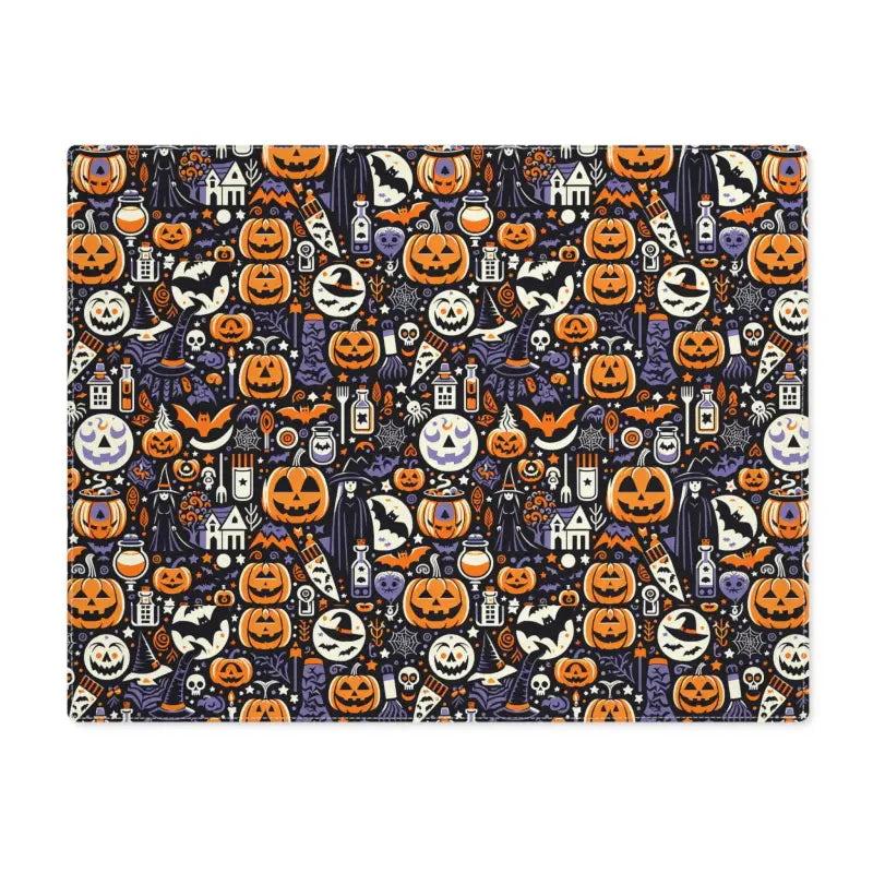 Spooky Halloween Placemats with Jack o Lantern Designs - 18’’ × 14’’ Home Decor