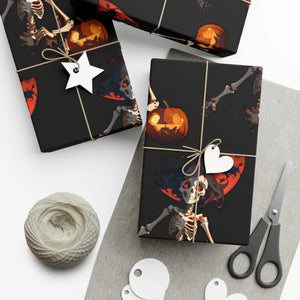 Scary Pumpkin Gift Wrap Papers Bold Fashion Style - Dipaliz - 30’’ x 72’’ / Matte - Wrapping Paper