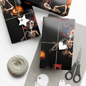Scary Pumpkin Gift Wrap Papers Bold Fashion Style - Dipaliz - 30’’ x 20’’ / Satin - Wrapping Paper