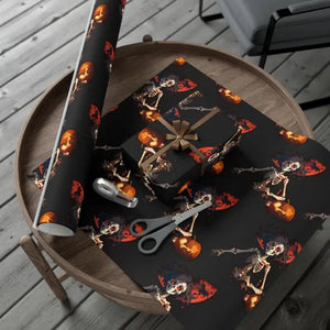 Scary Pumpkin Gift Wrap Papers Bold Fashion Style - Dipaliz - Wrapping Paper