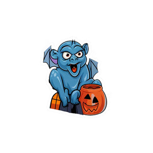 Halloween Bat Kiss Cut Border Decals - Spooky Surface Magic - Dipaliz - 4’’ x 6’’ / Kiss-cut / Satin - Home Decor