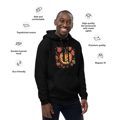 Spooktacular Style Premium Eco Hoodie for Halloween Fans - Hoodies