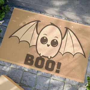 Spooky Bat Doormat - Tufted Coir Coconut Fiber - Dipaliz - 24’’ x 16’’ - Door Mats