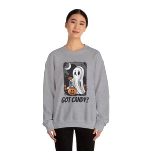 Spooky Candy Ghost Unisex Heavy Sweatshirt - Dipaliz - Sweatshirts