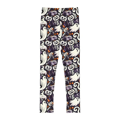 Dipaliz’s Ghosts: Spooky Season Halloween Leggings for Youth - Kids Clothes