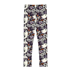 Halloween Youth Full-length Leggings - Spooky Ghosts - Dipaliz