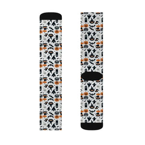 Spooky Sublimation Socks - Ribbed Tube Design - Dipaliz