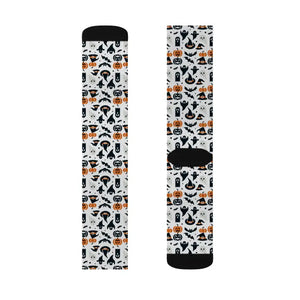 Spooky Sublimation Socks - Ribbed Tube Design - Dipaliz