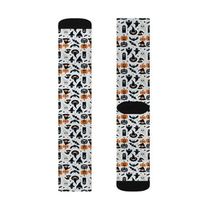 Spooky Sublimation Socks - Ribbed Tube Design - Dipaliz