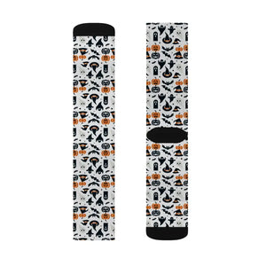 Spooky Sublimation Socks - Ribbed Tube Design - Dipaliz