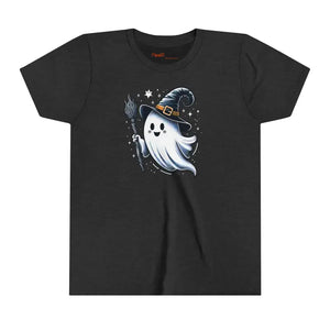 Spook-tacular Youth Short Sleeve Tee - Super Comfy Ghostly Fun - Dipaliz - Dark Grey Heather / s - T-shirts