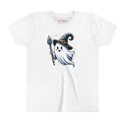 Spooky Halloween Ghost Youth Short Sleeve Tee for Kids - White / s Clothes