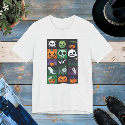 Spooky Halloween Unisex Jersey Tee: Perfect for October Nights - Ash / s T-shirt