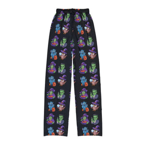 Kids Pajama Pants Halloween Witch Brushed Polyester - Dipaliz - Pajamas