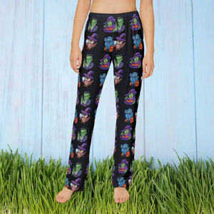 Kids Pajama Pants Halloween Witch Brushed Polyester - Dipaliz - Xs - Pajamas