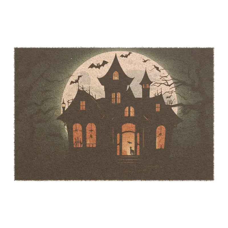 Welcome to my Haunted House Tufted Coir Doormat - 24’’ x 16’’ Home Decor