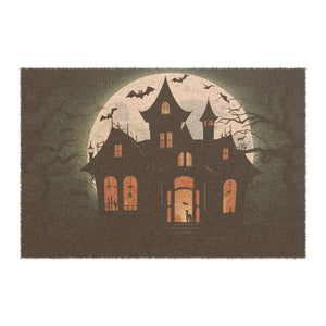 Haunted House Doormat - Tufted Coir Black Backing - Dipaliz - 24’’ x 16’’ - Door Mats