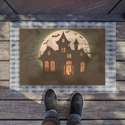 Welcome to my Haunted House Tufted Coir Doormat - 24’’ x 16’’ Home Decor