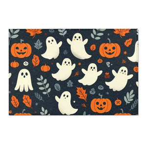 Spooky Jack-o-lantern Area Rugs - Polyester Chenille - Dipaliz