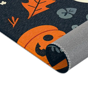 Spooky Jack-o-lantern Area Rugs - Polyester Chenille - Dipaliz