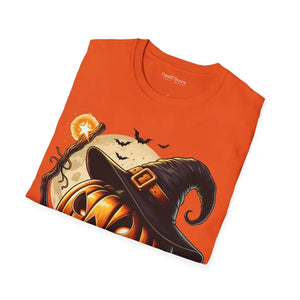 Scary Jack o Lantern Unisex Softstyle Halloween Tee - Dipaliz - T-shirts